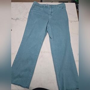 Women's Teal Wide Leg Jeans